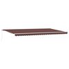 vidaXL Manuell uttrekkbar markise brun 600x300 cm