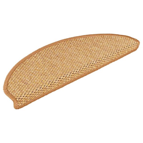 vidaXL Selvklebende trappematter sisal 30 stk 65x21x4 cm sisal