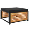 vidaXL Hagekrakk med pute 68x68x30 cm heltre akasie