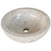 vidaXL Servant marmor 40 cm krem