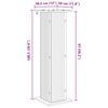 vidaXL Planteholder Sonoma eik 30,5 x 30 x 60,5 cm Konstruert tre