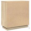 vidaXL Nattbordskap Sonoma eik 71 x 34,5 x 75 cm Konstruert tre