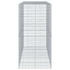 vidaXL Gabionkurv med deksel 250x100x200 cm galvanisert jern