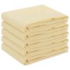 vidaXL Bordduk 5 stk. Rund Kremhvit &Oslash; 180 cm Polyester