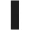 vidaXL Bokhylle svart 97,5x29,5x100 cm konstruert tre