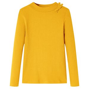 T-skjorte for barn med lange ermer oker 92