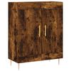 vidaXL Highboard r&oslash;kt eik 69,5x34x180 cm konstruert tre