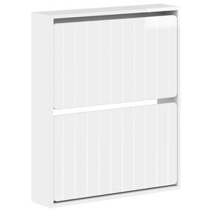 vidaXL Vegghengt skoskap ZWOLLE 71 x 17 x 86 cm Konstruert tre
