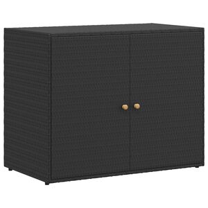vidaXL Hageskap svart 100x55,5x80 cm polyrotting