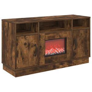 vidaXL Elektrisk peis R&oslash;kt Eik 100 x 33 x 55 cm Konstruert tre