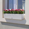 LECHUZA Plantekasse BALCONERA Cottage 80 ALL-IN-ONE hvit