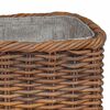 vidaXL Vedkurv 2 pcs Brun Lacak Rattan