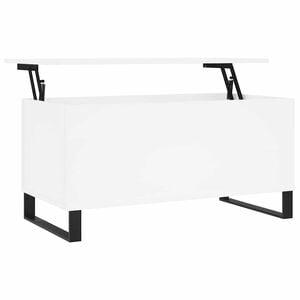 vidaXL Salongbord hvit 90x44,5x45 cm konstruert tre