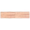 vidaXL Bordplate lysebrun 220x50x(2-4)cm behandlet heltre naturlig