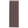 vidaXL Voilegardiner med grommets 2 stk brun 140x260 cm