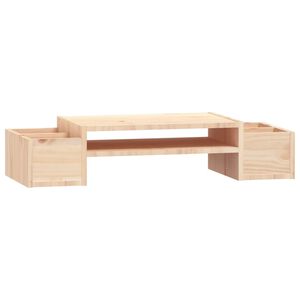 vidaXL Monitorstativ 70x27,5x15 cm heltre furu