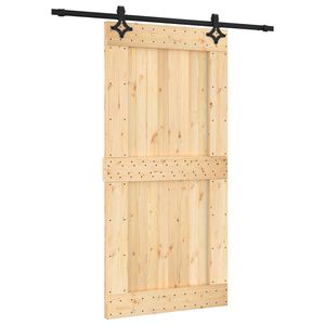 vidaXL Skyved&oslash;r 100 x 210 cm Massiv Furu Tre (Ubehandlet)