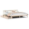 vidaXL Sengeramme med skuffer 180x200 cm heltre furu