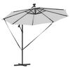 vidaXL Kantilever bananparasol sand 294 x 294 x 248 cm