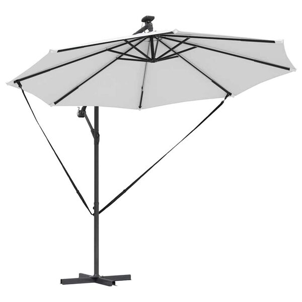 vidaXL Kantilever bananparasol sand 294 x 294 x 248 cm