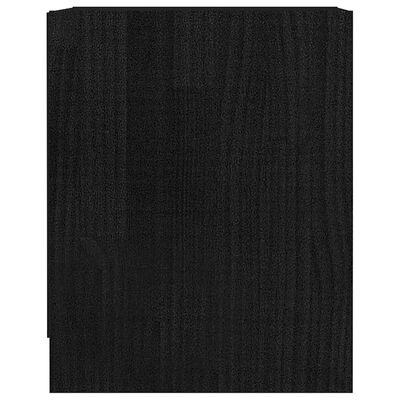 vidaXL Nattbord 2 stk 35,5x33,5x41,5 cm heltre furu svart