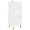 vidaXL Skuffeskap 33 x 34,5 x 90 cm Konstruert tre Hvit