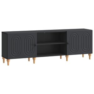 vidaXL TV-skap Svart 150 x 31 x 50 cm Konstruert tre