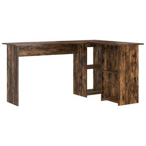 vidaXL Skrivebord R&oslash;kt eik 142 x 102 x 73 cm Konstruert tre