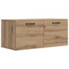 vidaXL Veggskap Veggmontert Artisan eik 80 x 36,5 x 35 cm