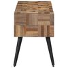 vidaXL Benk 110x35x45 cm gjenvunnet heltre teak