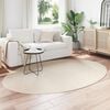 vidaXL Omr&aring;detepper Oval HUARTE Beige 230 x 160 cm 100% Polyester
