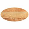 vidaXL Bordplate lysebrun 80x40x2 cm oval heltre eik
