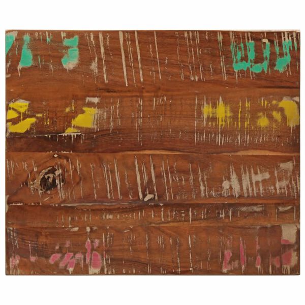 vidaXL Bordplate 60x50x2,5 cm rektangul&aelig;r gjenvunnet heltre