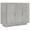 vidaXL Skjenk betonggr&aring; 92x35x75 cm konstruert tre