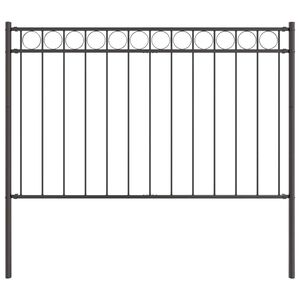 vidaXL Gjerdeelement ASSEN 170 x 130 cm St&aring;l Gr&aring;