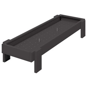 vidaXL Kylling F&ocirc;ringsrenne Svart 80 x 28 x 13.5 cm Kaldvalsget St&aring;l