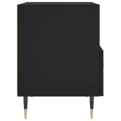vidaXL Nattbord svart 40x35x47,5 cm konstruert tre