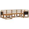 vidaXL Utend&oslash;rs sofa-sett 6 pcs Naturlig Solid akasietre