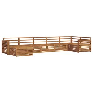 vidaXL Utend&oslash;rs sofa-sett 7 stk. Naturlig