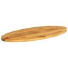 vidaXL Bordplate 140x50x3,8 cm oval heltre mango