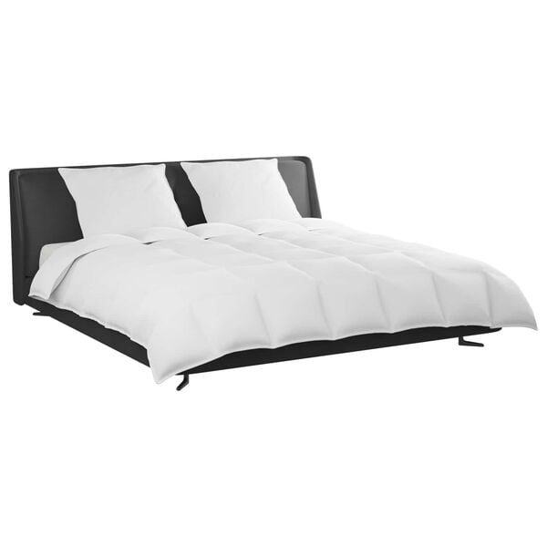 vidaXL Dyne Sett med pute 3 pcs Hvit Dun Fj&aelig;r