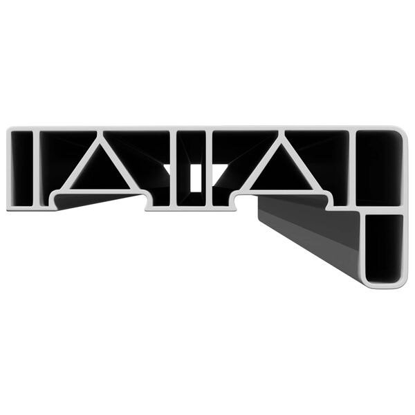 vidaXL Vinduskarmer Hvit 120 x 10 x 4,5 cm PVC