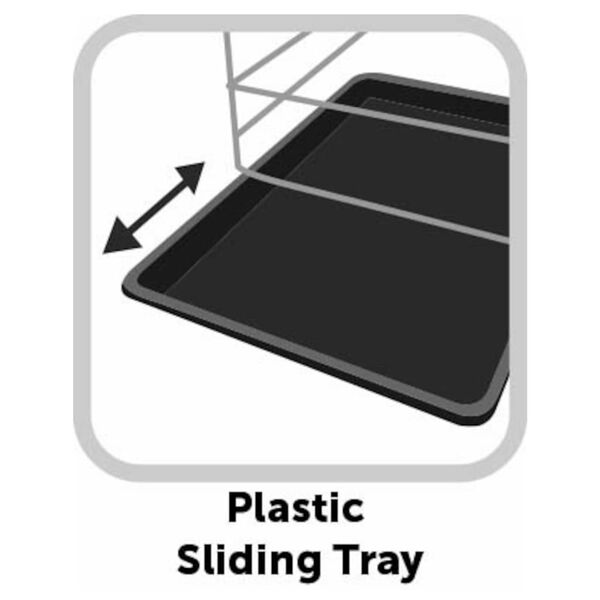 FLAMINGO Tr&aring;dbur med skyved&oslash;r Nyo M 77x47x53,5 cm svart