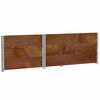 vidaXL Plantekasse brun 120x80 cm heltre furu
