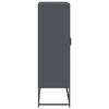 vidaXL Highboard antrasitt 68x39x123 cm stål
