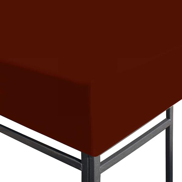 vidaXL Toppduk til paviljong 310 g/m² 3x3 m terrakotta