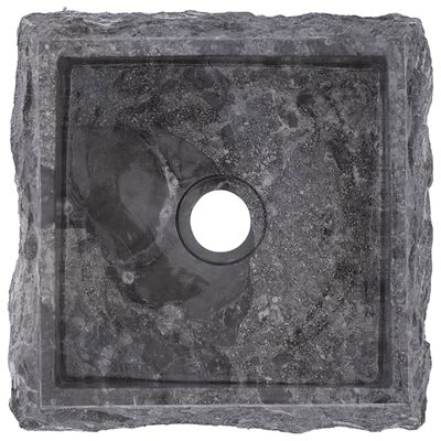 vidaXL Vask 30x30x13 cm marmor grå