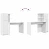 vidaXL Skrivebord 2 pcs Hvit