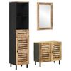 vidaXL Baderomsskapsett 3 stk. Naturlig 38 x 33 x 160 cm