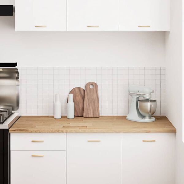 vidaXL Kj&oslash;kken benkeplate rektangul&aelig;r 140x63,5x2,7 cm heltre eik